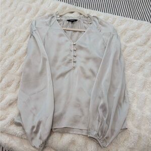 Express Women's Light Gray Blouse